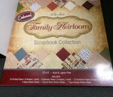 NEW The Paper Studio Scrapbook Family Heirloom 47 Pieces 11 Designs