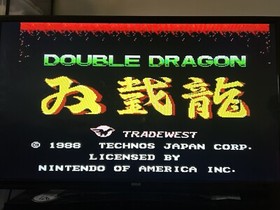 Vintage Game-Double Dragon 1 & 2 (Nintendo NES, 1988) TESTED Working