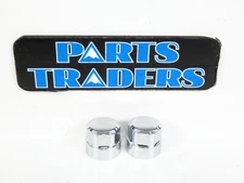 NOS Genuine Suzuki Front Fork Air Valve Cap Silver Set Of 2 Madura 700/1200