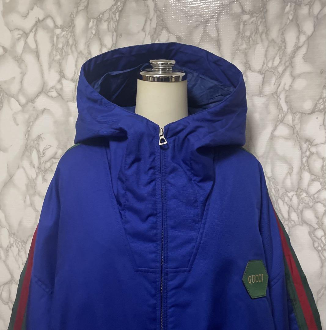 スペシャル品GUCCI 100周年限定アイテムナイロンフーディージャケット