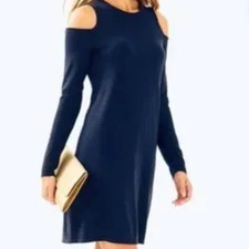 Lily Pulitizer Faire Cold Shoulder Sweater Dress Sz M EUC