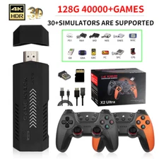 X2 Ultra, 128G Game Stick Retro Game Console 4K HD 2.4G Wireless 40000 Games