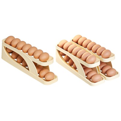 Automatic Two Layer Sliding Egg Storage Box Egg Fridge Container Kitchen Gadgets