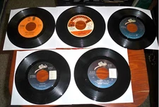 5 MICHAEL JACKSON / JACKSONS 45s VINYL: BEN,  ROCK YOU, REMEMBER, TORTURE, ENJOY