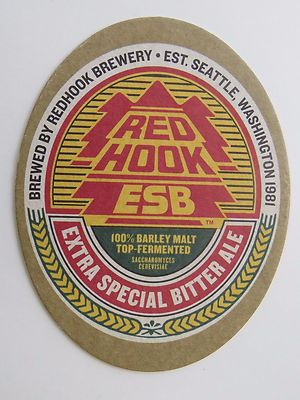 Beer Collectible Coaster REDHOOK Brewery ESB ~ Seattle, WASHINGTON Since 1981