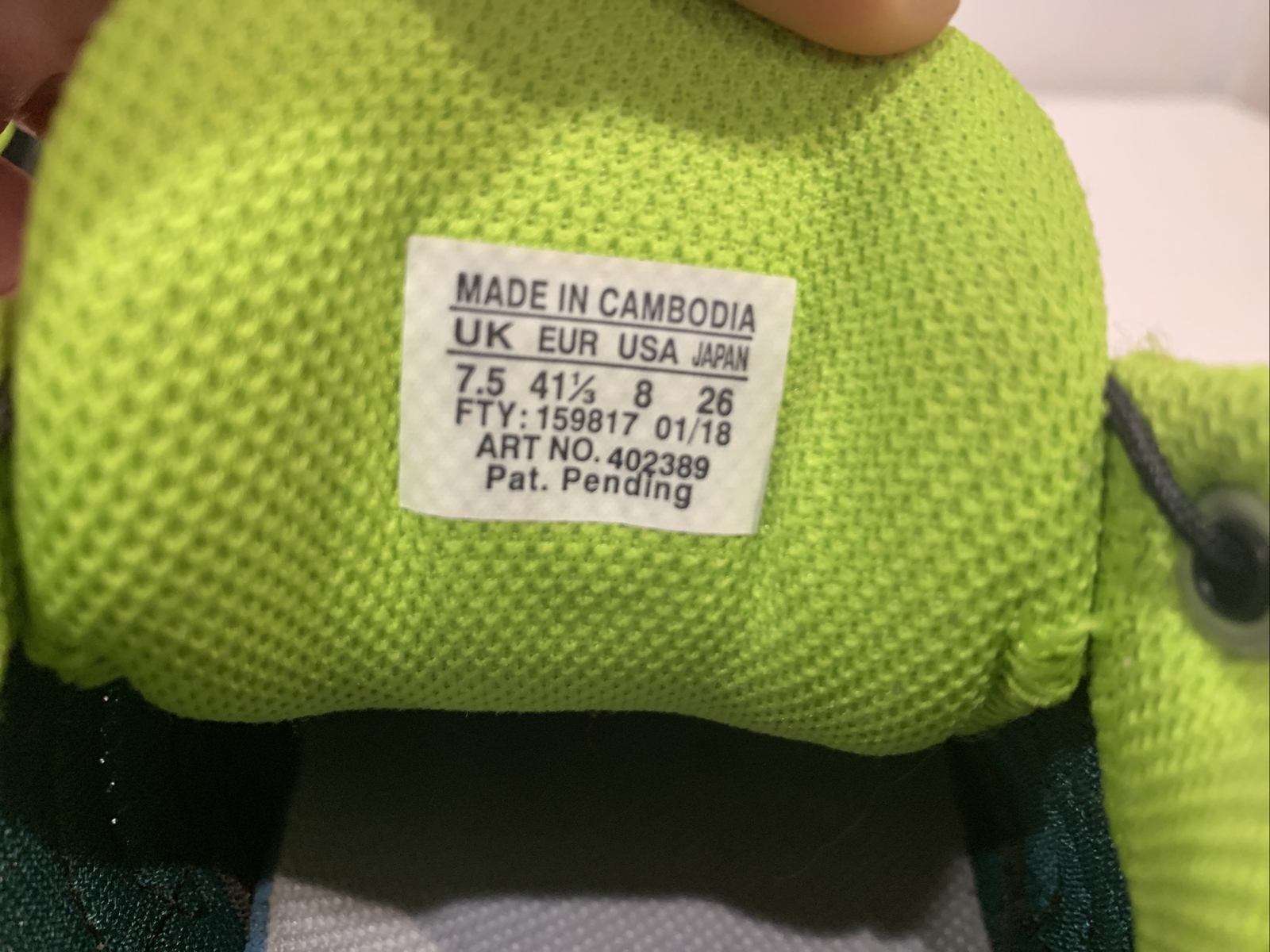 Scarpe da trail running Salomon uomo Xa Baldwin taglia 8 nero verde lime