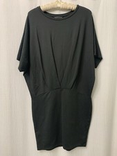 Athleta Dress Women Medium Gray Pronto Pleated Dolman Sleeve Stretch
