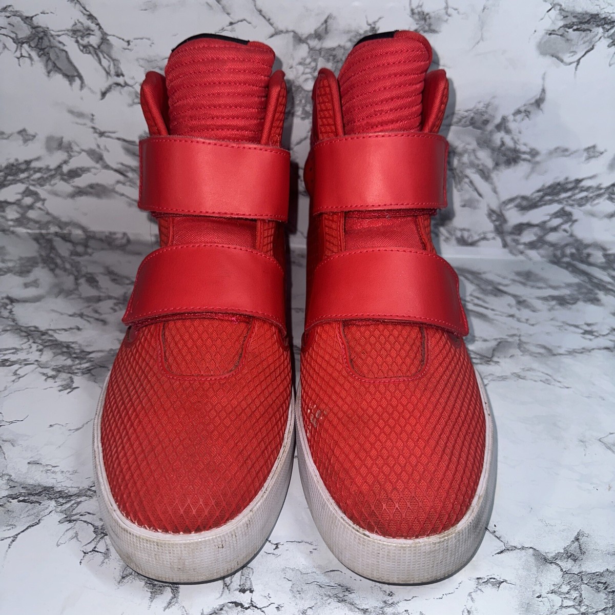 Nike Flystepper Sz 11 Mens 2K3 High Top Sneakers Shoes Red
