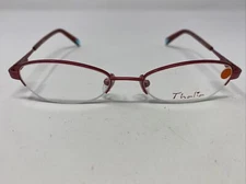 Thalia CANDIDA CN 47-17-130 Pink Matte Half Rim Metal Eyeglasses Frame JM30
