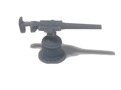  6-9 Pounder Resin Naval Deck Gun on Pedestal Shield British 20mm (1/72) scale