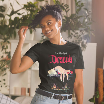 Women's T-Shirts [Out of Print] Bram Stoker / Dracula Womens Relaxed Fit Tee (Red) Dracula women's crew neck book t-shirt — Out of Print
