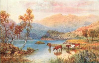 English Lakes Westmorland Rydal Water England OLD PHOTO