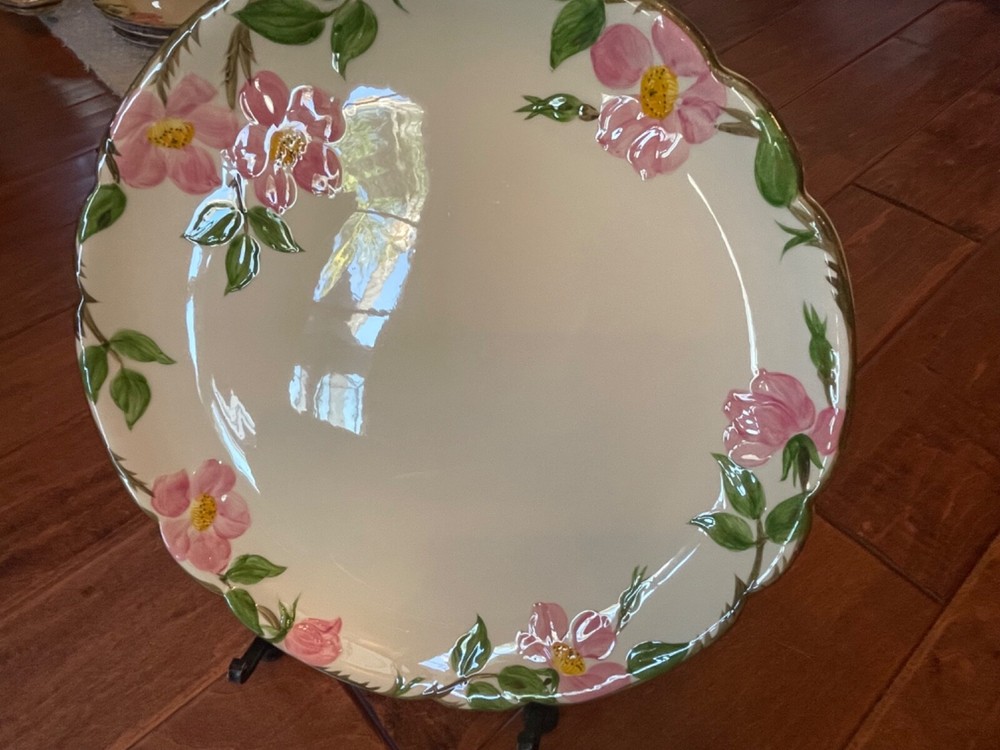 🌸 DESERT ROSE 🌸 FRANCISCAN SERVING COUPE CHOP PLATE 14