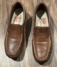 SAS Soft Step Shoes Womens Brown 9S Leather Tripad Comfort Made in USA Slip On