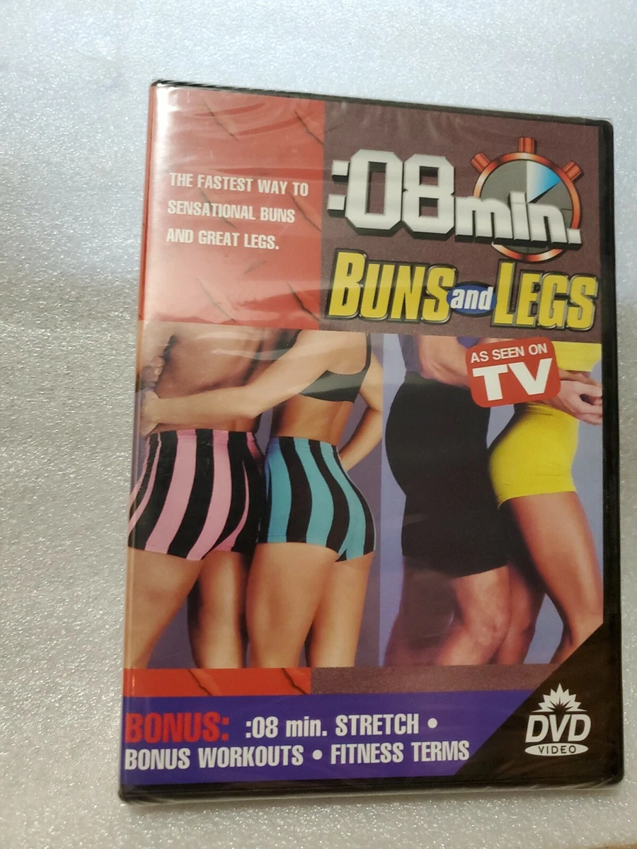 8 Minute Buns 8 Minute Legs DVD Workout Fitness Exercise Stretch