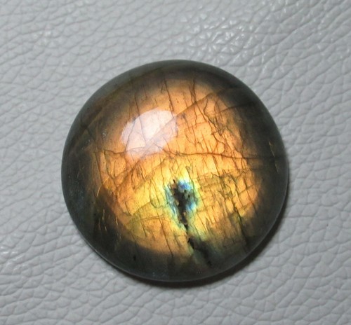 Labradorite Gemstone Round Shape 88.65 Cts Natural Loose Cabochon G 6304 - Picture 2 of 6