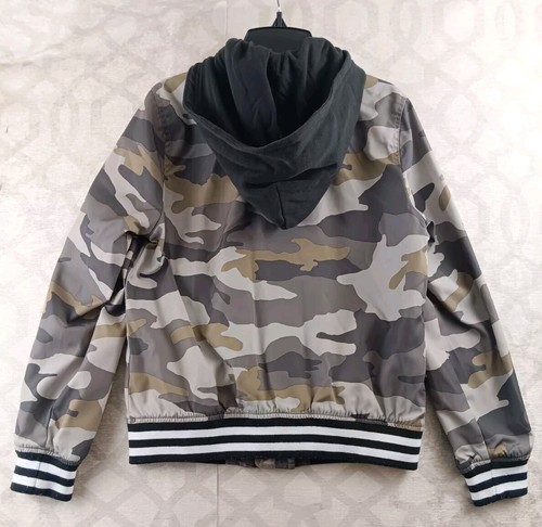 Abercrombie Kids Jacket Youth 13/14 Camo Full Zip Hooded - Picture 2 of 8