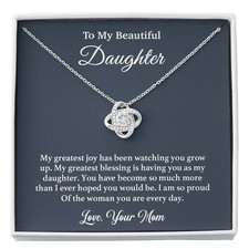 To My Daughter Necklace, Daughter Mother Necklace, Daughter Gift From Mom