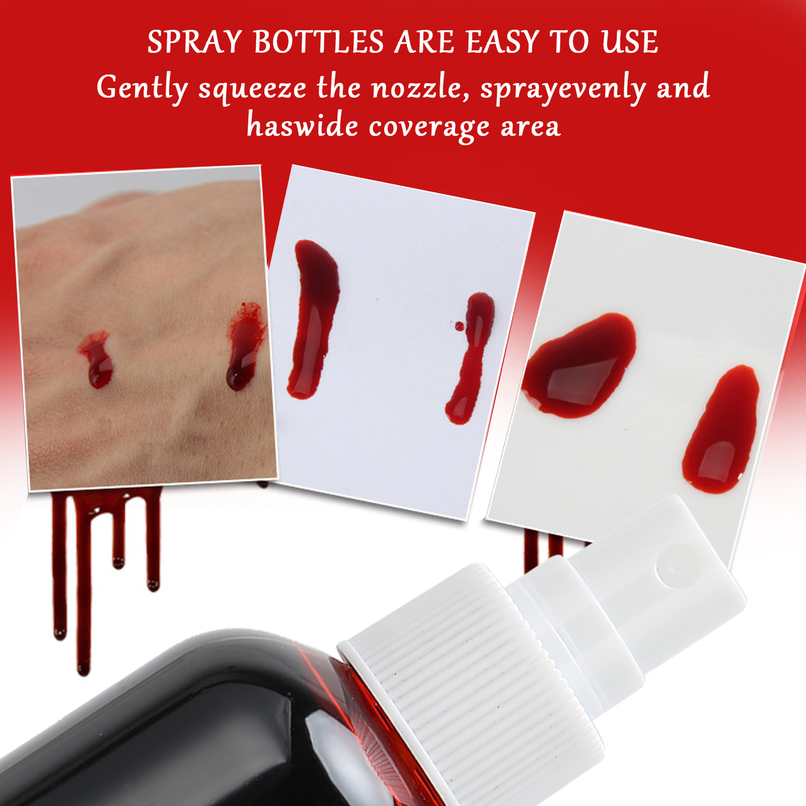 200ml Makeup Blood Halloween Costume Spray Fake Blood Special Effect