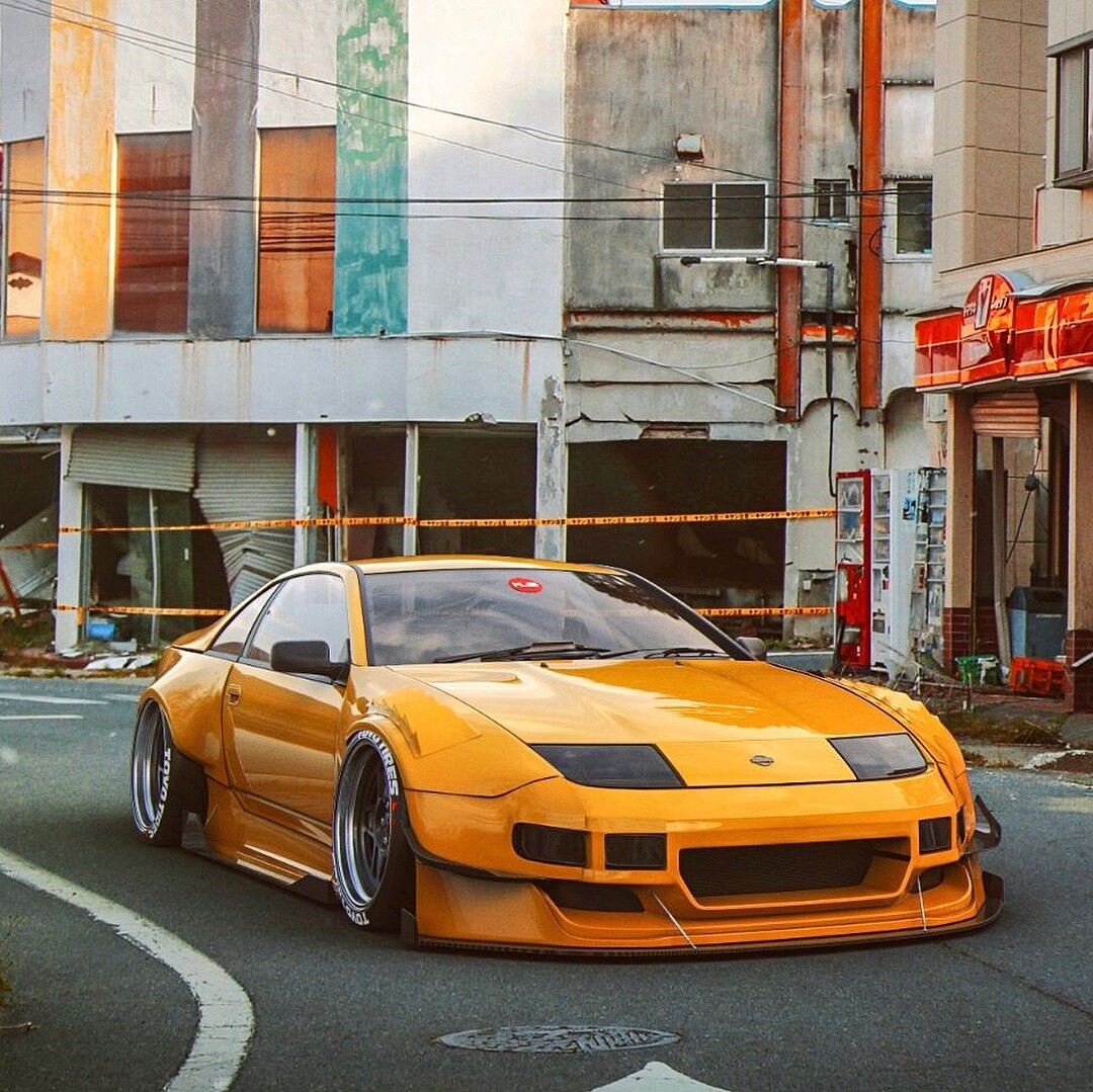 1990-1996 Nissan 300ZX KBD Polyurethane Rear Fenders 90 91
