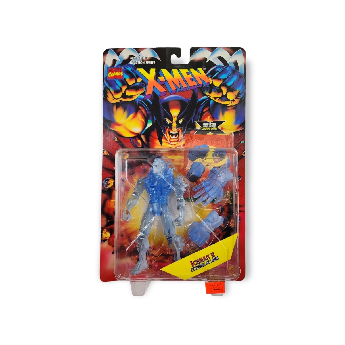 1995 Toy Biz X-Men Invasion Series Iceman II Action Figure with 1995 Toy Biz X-Men Invasion Series Iceman II Action Figure with