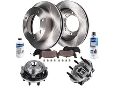 For Ram 3500 Brake Pad and Rotor and Wheel Hub Kit Detroit Axle 57714SGKM