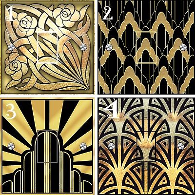 Latest Art  Deco  Style Light Switch Stickers  and Plug 