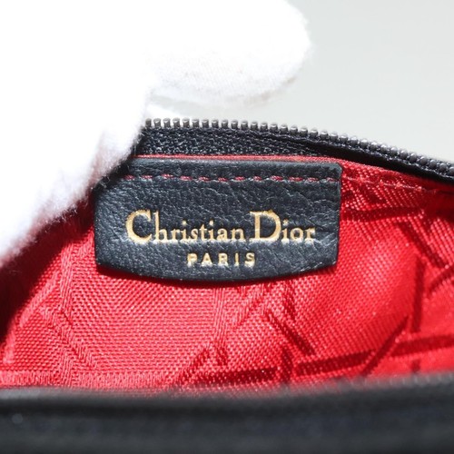 Christian Dior Lady Dior Pochette Nylon Nero Autore 122410 - Foto 14 di 18