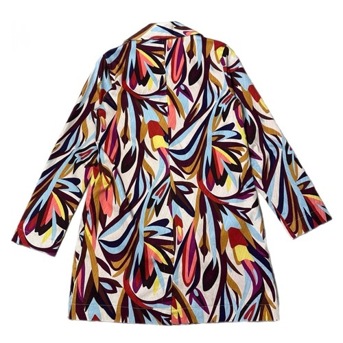 Missoni Blazer Trenchcoat Baumwolle Jacke Mehrfarbig Größe S - Bild 3 von 9