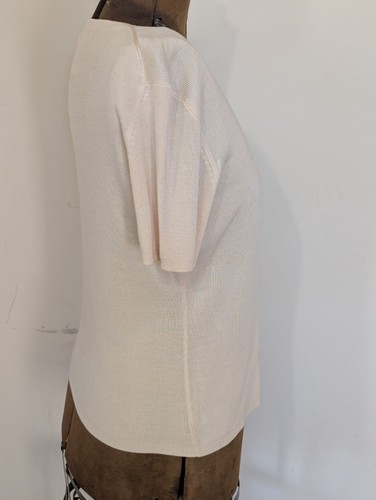 joseph a. qu'est-ce que c'est silk Ivory Sweater Size XL Elevated Neutral Staple - Picture 4 of 10