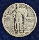 1924 P Standing Liberty Quarter  Silver Circulated Uncertified US Coin
