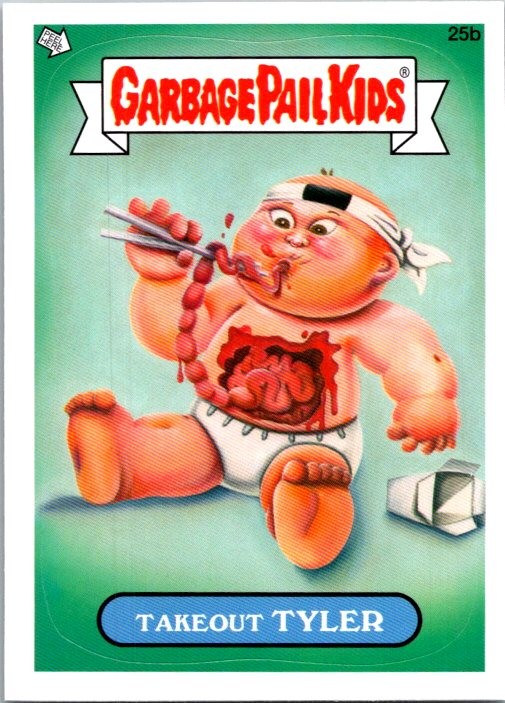 2012 Topps Garbage Pail Kids #25b Takeout Tyler front