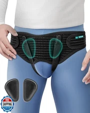 ZEAZEN Hernia Belt for Men - Adjustable Support Brace, Comfortable and Breath