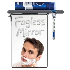 Shower Mirror Fogless for Shaving,Fogless Mirror for Shower with Tray