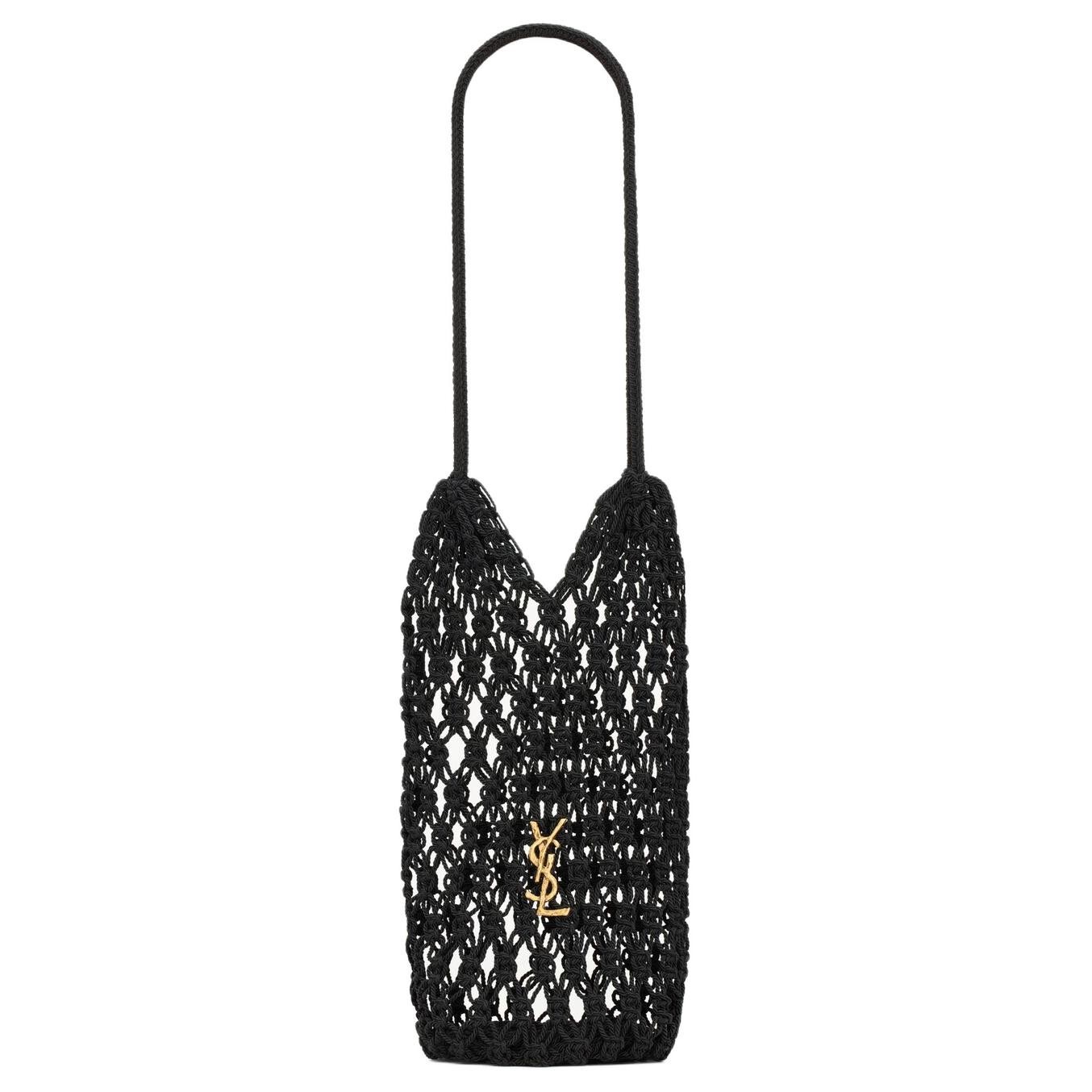 SAINT LAURENT Shoulder Bags Black Women 5.1 x 5.1 x 13.8 in