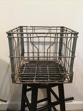 VTG Grandview Brooklyn Heavy Duty Metal Wire Milk Crate Industrial Farm Decor