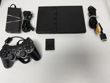 Sony Playstation 2 Slim SCPH-79001 Console Bundle - TESTED Plays All Disc Types