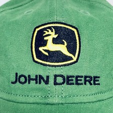 John Deere Hat Toddler One Size Green Cotton Baby Baseball Cap Farm Fathers Day