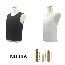 Body Armor Bulletproof Vest NIJ 3A  Stab-Proof Concealed Undershirt for Security
