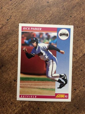 1992 Score #601 Rick Parker, Giants    nm  ib