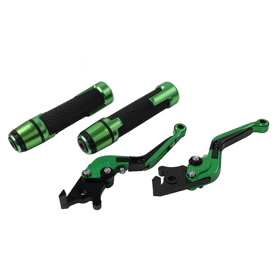 Green Brake Clutch Levers Handlebar Grips Sets For Ducati Monster 620 659 795 — 第 4/4 张图片