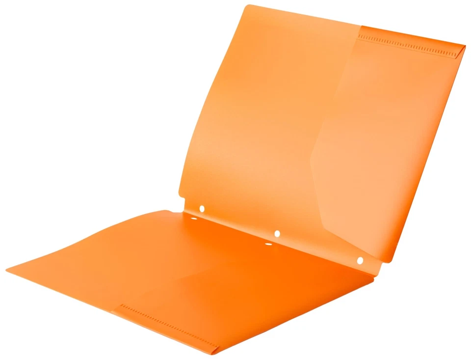 Amazon Basics Plastic 3-Hole Punch File Folders with 2 6-Pack, Assorted Color - Image 4 of 4
