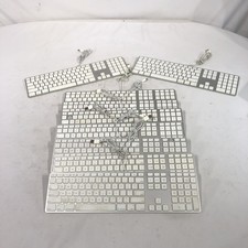 9 Genuine Apple A1243 USB Wired Keyboard Aluminum Slim w/ Numeric KeyPad, Untest
