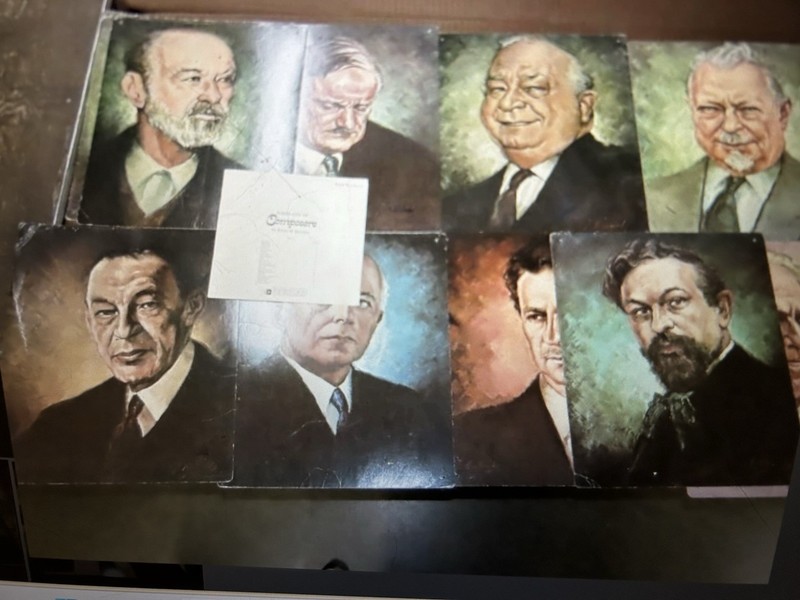 1966 lot of 19 Bowmar 16x20 CLASSICAL COMPOSER cardstock prints