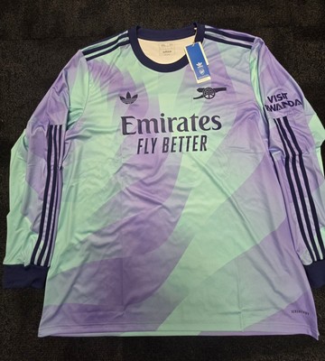 adidas Arsenal 2024-2025 Third Long Sleeve Jersey - DECLAN RICE #41 - XXL