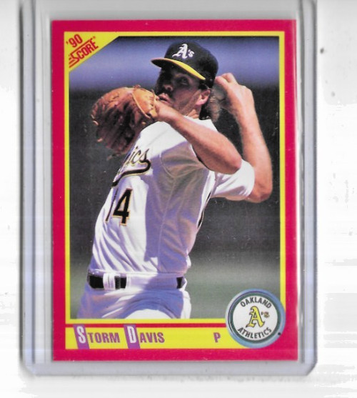 1990 Donruss #266 Storm Davis Oakand Athletics