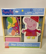 Peppa Pig Magnetic Wood Dress Up Toy NEW