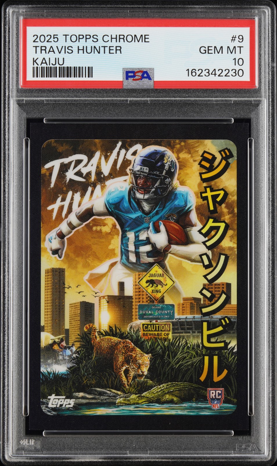 Travis Hunter Topps Chrome Kaiju #9 Base