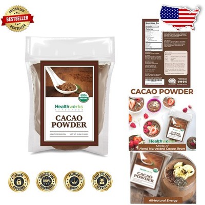 Superfood Cacao Powder 3 Lbs - USDA Organic Keto  - Unsweetened Chocolate