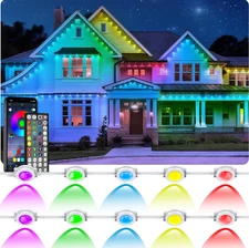300FT Permanent Outdoor Lights,RGB Eaves Light